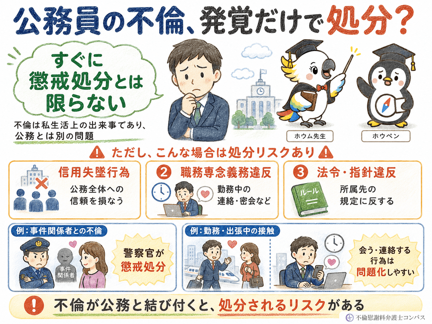 １章　公務員の不倫は発覚しても処分されない